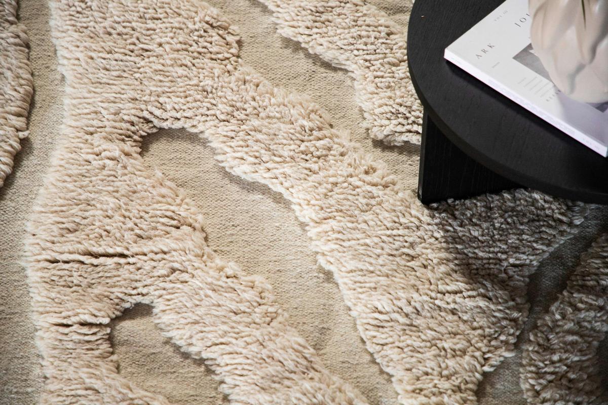 Hochflorteppich Trondheim - Beige/Weiß, LIFESTYLE, Textil (200/300cm) - P & B