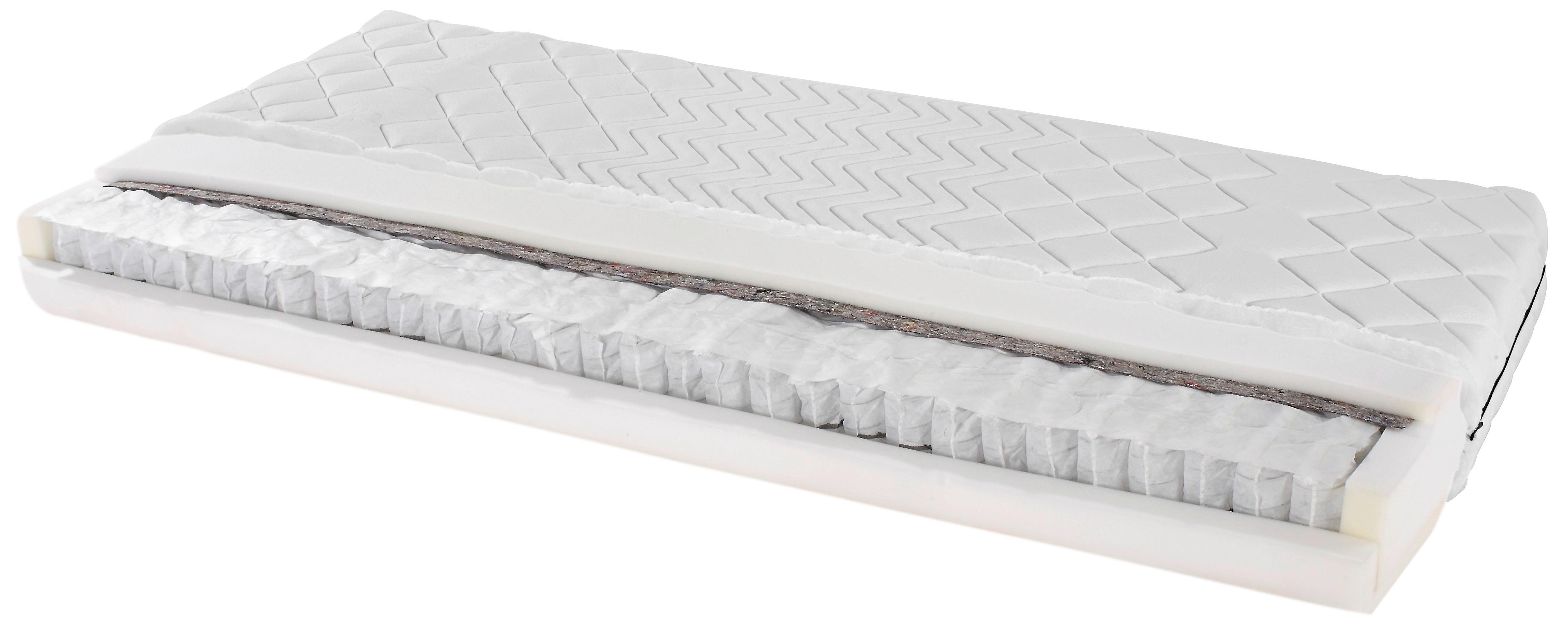 Taschenfederkernmatratze Primavera 90x200 H3 H: 16,5cm - Weiß, Textil (90/200cm) - Primatex
