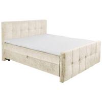 Boxbett Valetta 6 - Creme/Schwarz, MODERN, Holzwerkstoff/Textil (180/200cm) - MID.YOU