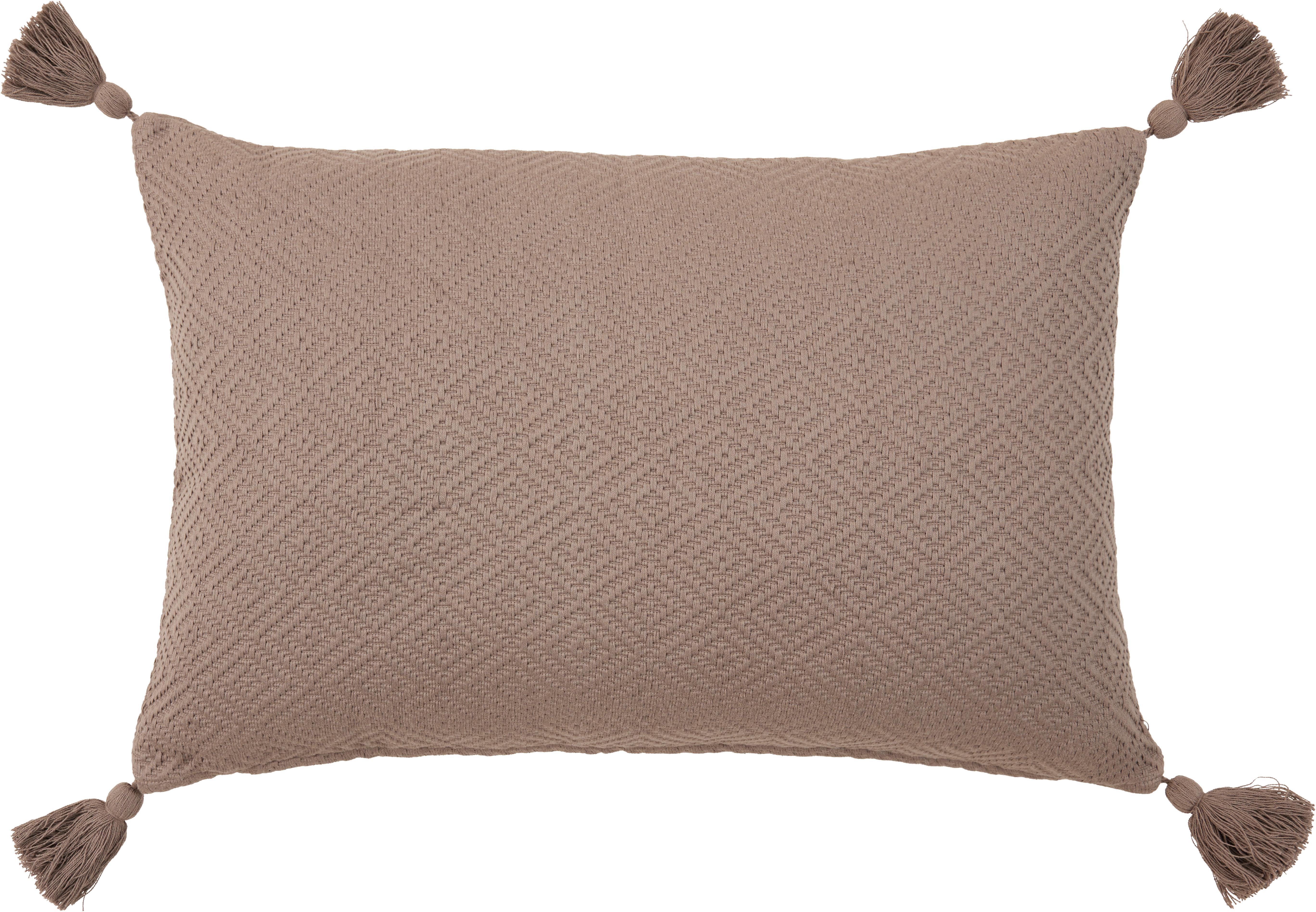 Dekoračný vankúš Frieda, 40/60cm, sivohnedá - sivohnedá, Modern, textil (40/60cm) - Modern Living