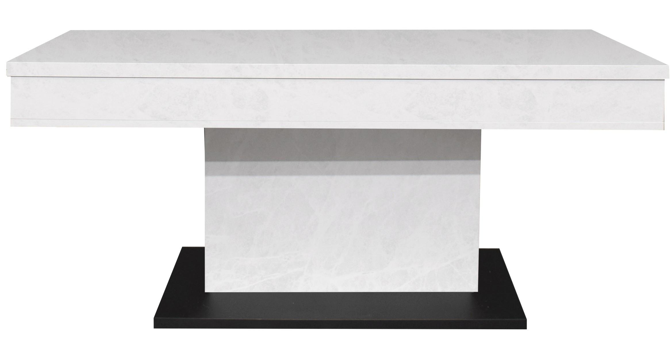 Couchtisch Lift Schwarz/weiß B: 110 Cm - Schwarz/Eiche Artisan, Design, Holzwerkstoff/Metall (110/58-77/60cm) - MID.YOU