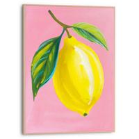 BILD Juicy Lemon 30x40 cm - Gelb, Trend, Holzwerkstoff (30/40cm) - Reinders!