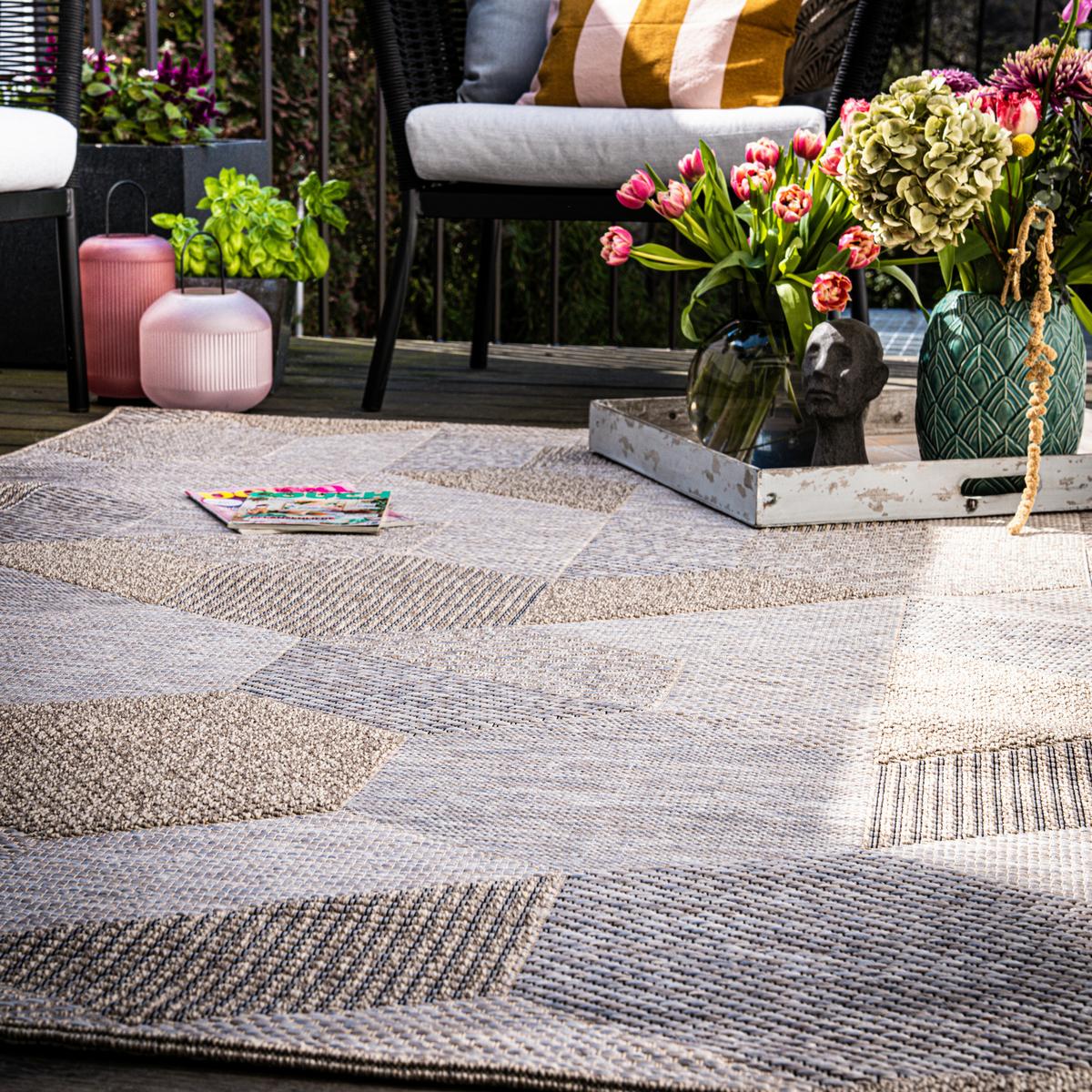 Flachwebteppich My Oslo 705 - Taupe, Design, Textil (200/290cm) - Obsession