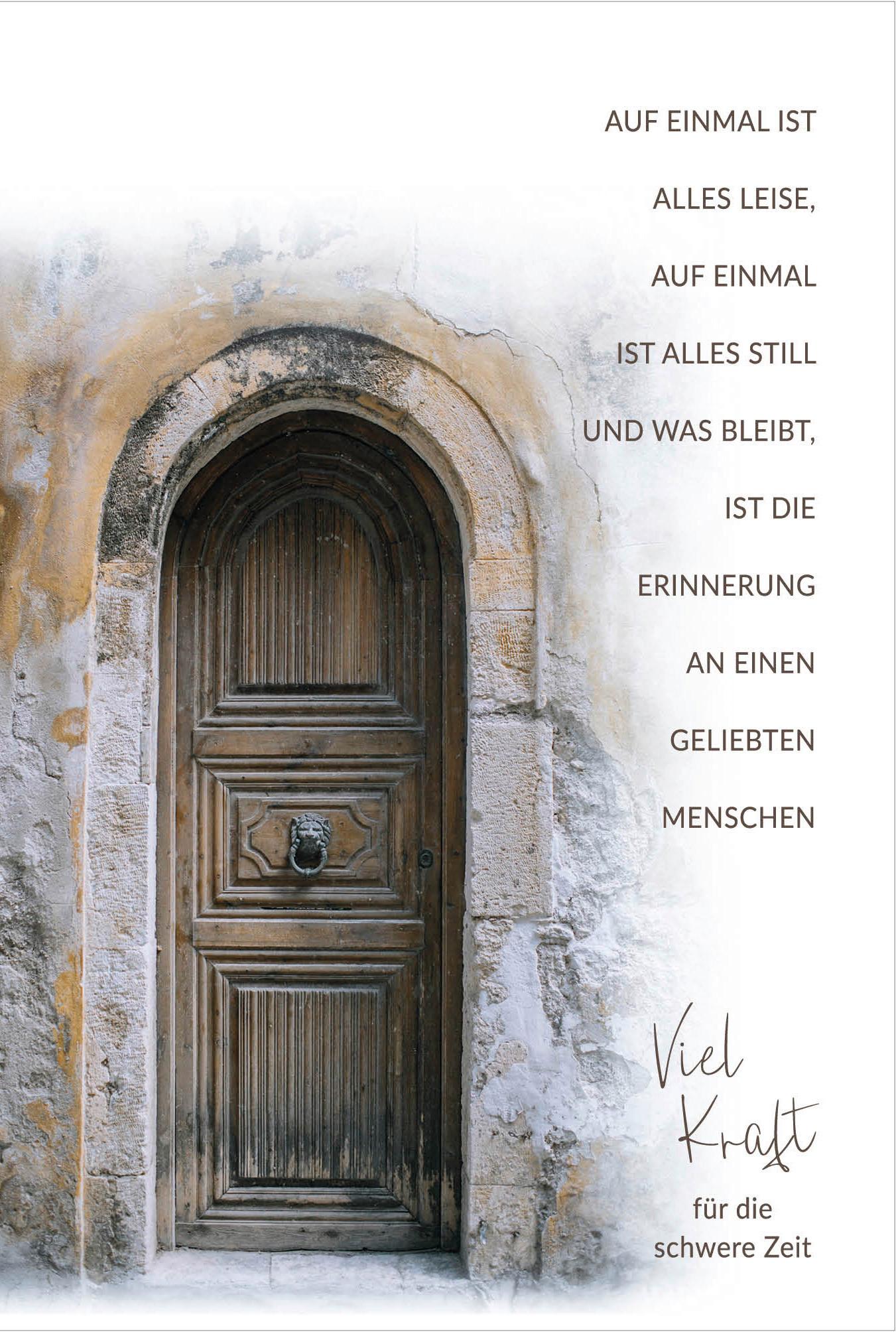 Billett Trauer Tür