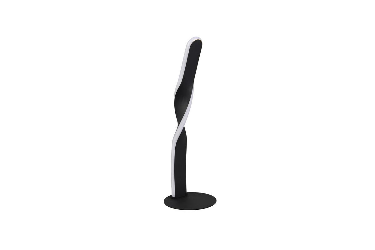 LED-Tischleuchte Ginko Schwarz Weiß D: 13 cm - Schwarz/Weiß, Design, Kunststoff/Metall (13/40,5cm)