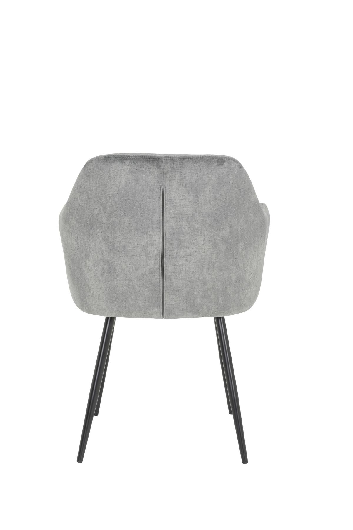 Tischgruppe Jennifer G - Weiß Hochglanz/Schwarz, MODERN, Holzwerkstoff/Textil (140/76/80cm) - MID.YOU