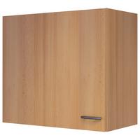 Küchenoberschrank Nano 60 Cm Buche Dekor Bügelgriff - Buchefarben, MODERN, Holzwerkstoff (60/54/32cm) - FlexWell