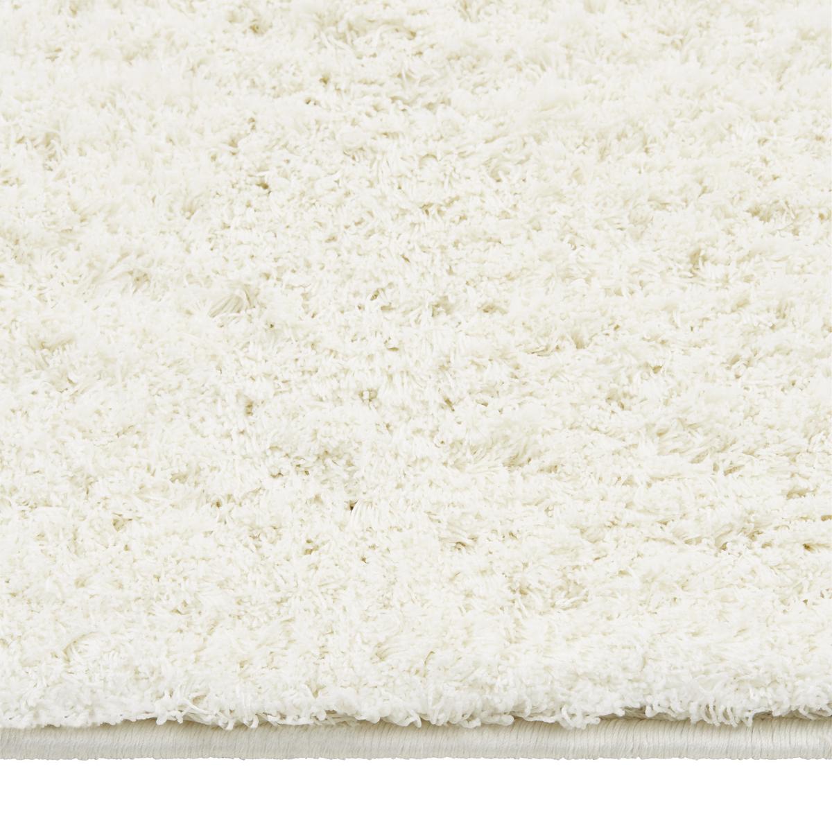 SHAGGY KOBEREC Stefan 1, 80/150cm, bílá - bílá, Moderní, textil (80/150cm) - Mömax