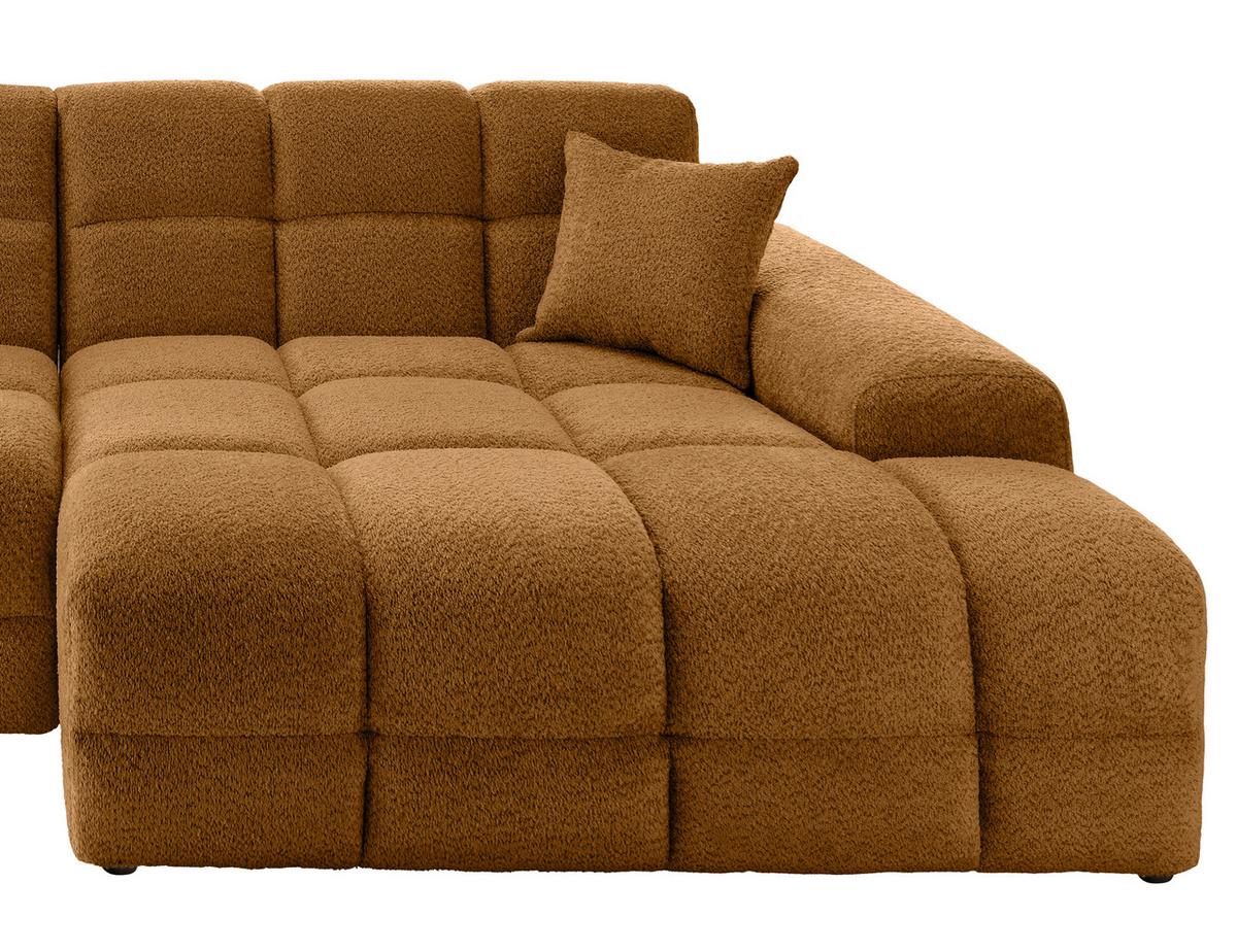 Ecksofa Bosco Goldfarben S: 301x152 cm - Goldfarben/Schwarz, MODERN, Textil (301/152cm) - Livetastic