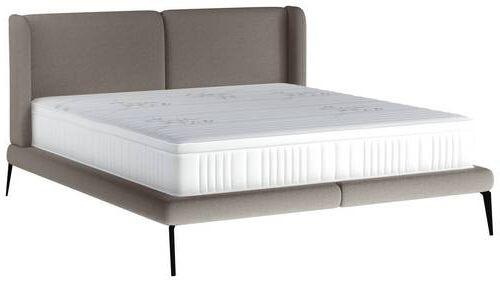 Polsterbett Tessina Now Or Never - Hellgrau/Creme, MODERN, Textil (180/200cm) - Livetastic