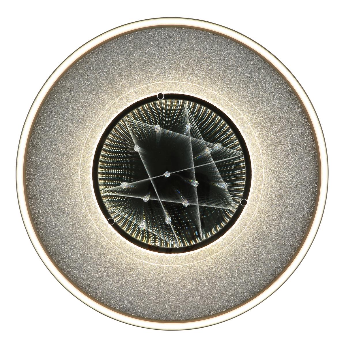 LED-Deckenleuchte Memory-Funktion - Klar/Silberfarben, Design, Glas/Kunststoff (51,5/6,8cm) - Globo