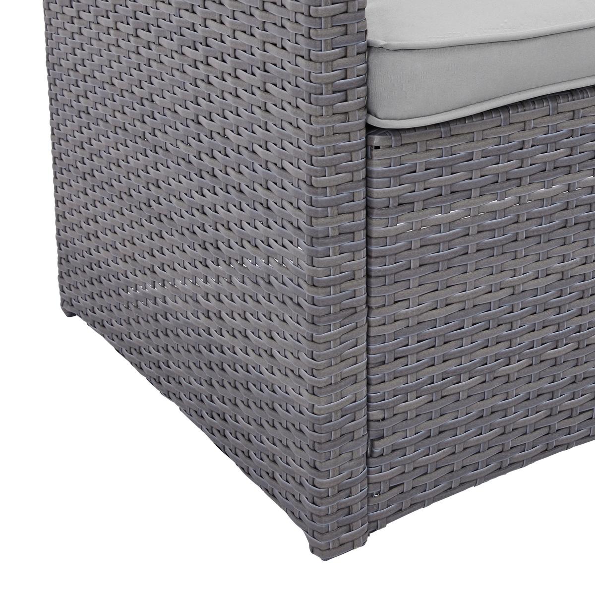 TERASOVÁ SEDACÍ SOUPRAVA Marrakesch 2, 240/181cm - šedá/černá, Moderní, kov/textil (240/70/181cm) - Modern Living