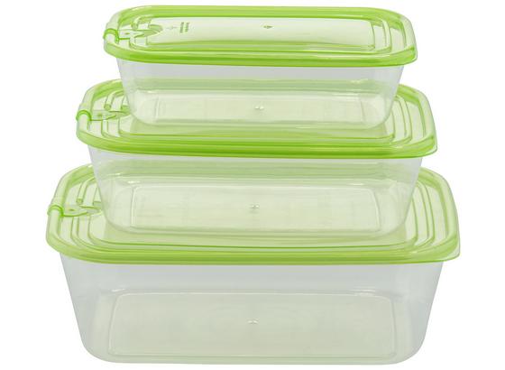 Mikrowellendose Madeleine - Transparent/Grün, KONVENTIONELL, Kunststoff - Ombra Mikrowellendose Madeleine - Transparent/Grün, KONVENTIONELL, Kunststoff - Ombra