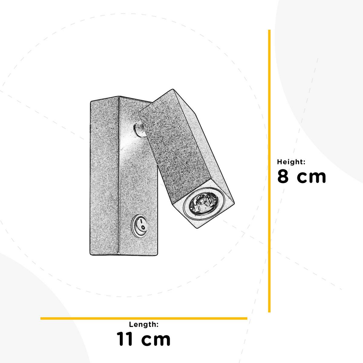 Led-wandleuchte 5001/apn - Schwarz, Design, Metall (11/8/4cm)