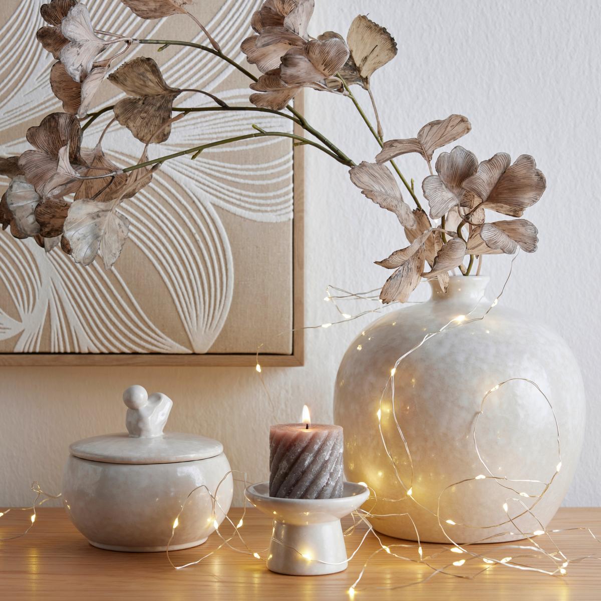 Svetelná reťaz ROB - strieborná, Modern, kov/plast (220cm) - Mömax