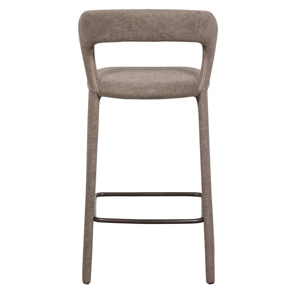 Barhocker Noble Taupe B: 48cm - Taupe, MODERN, Textil (48/95/52cm) - Livetastic