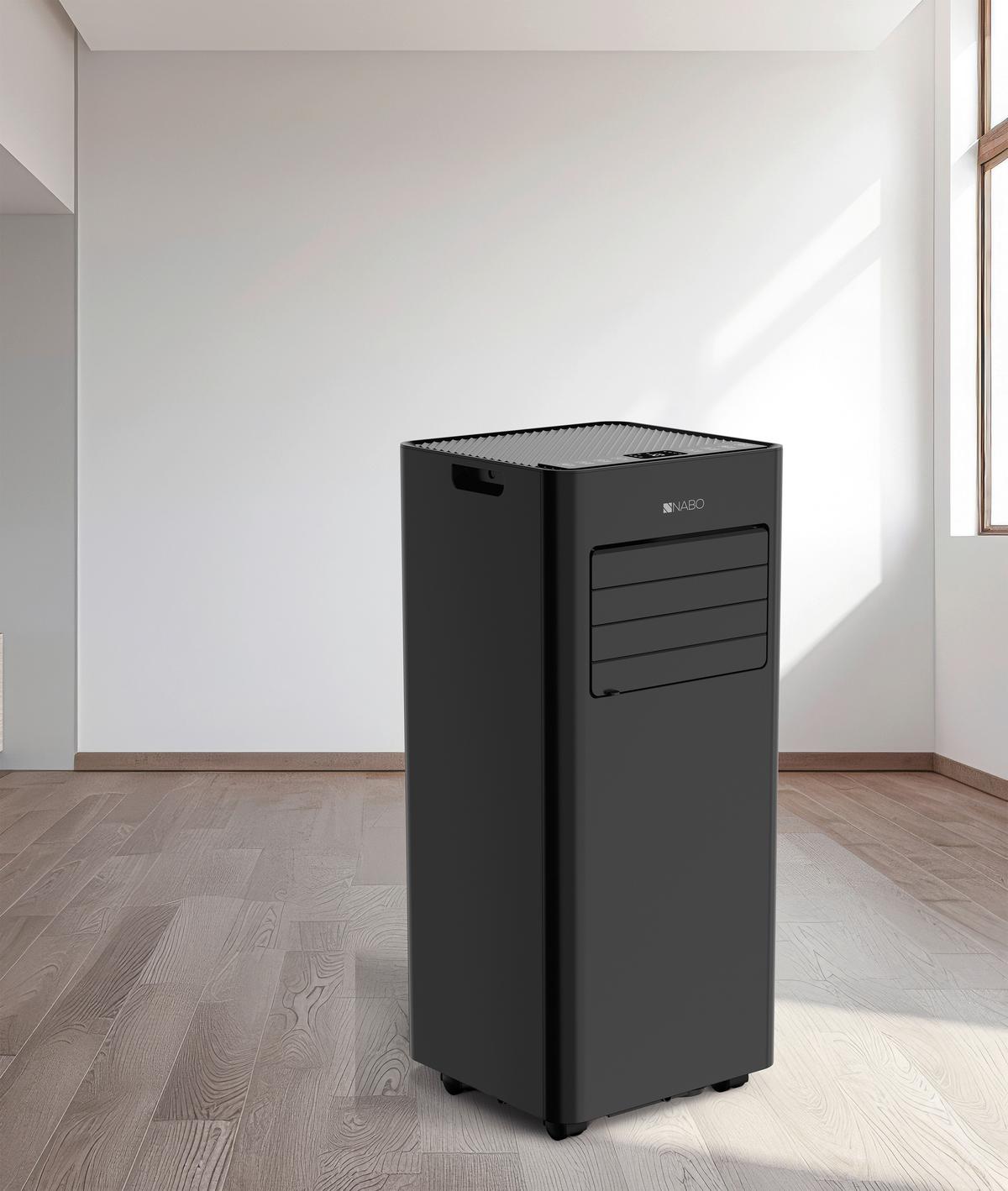 Klimaanlage 2in1 - Schwarz, Basics, Kunststoff/Metall (67,3/30,3/28,9cm) - Nabo