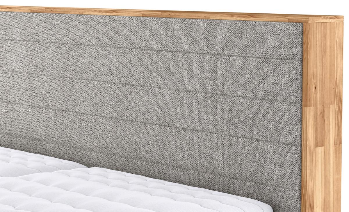 Kárpitozott Ágy Peseta 180/200cm - bükkszínű/homokszínű, faalapú anyag/textil (180/200cm) - MID.YOU