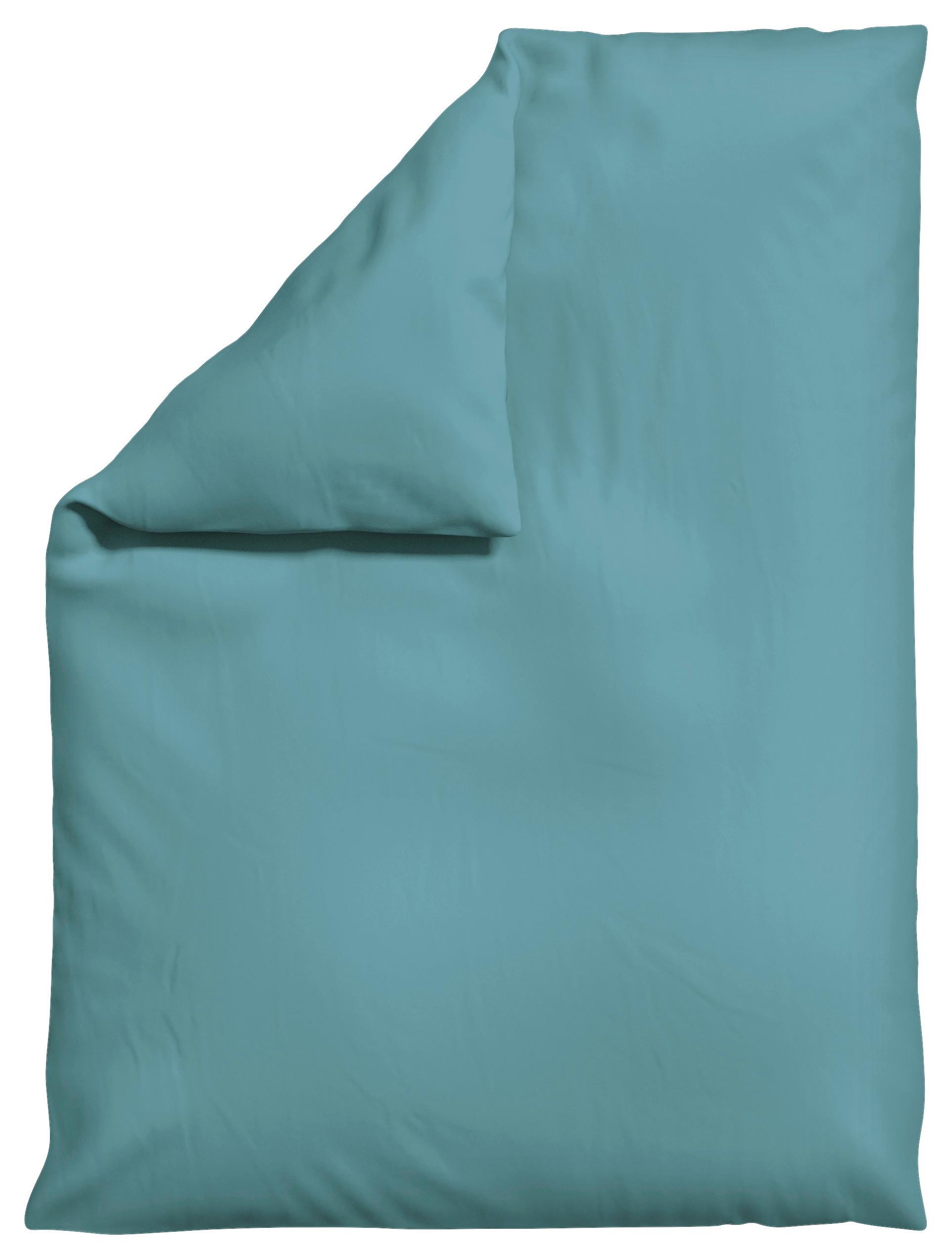 BETTDECKENBEZUG WOVEN SATIN - Pastellblau, Basics, Textil (155/220cm) - Schlafgut