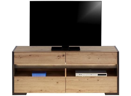 TV-Element Salerno - Eichefarben/Grau, MODERN, Glas/Holzwerkstoff (145,8/58,9/42,1cm) TV-Element Salerno - Eichefarben/Grau, MODERN, Glas/Holzwerkstoff (145,8/58,9/42,1cm)