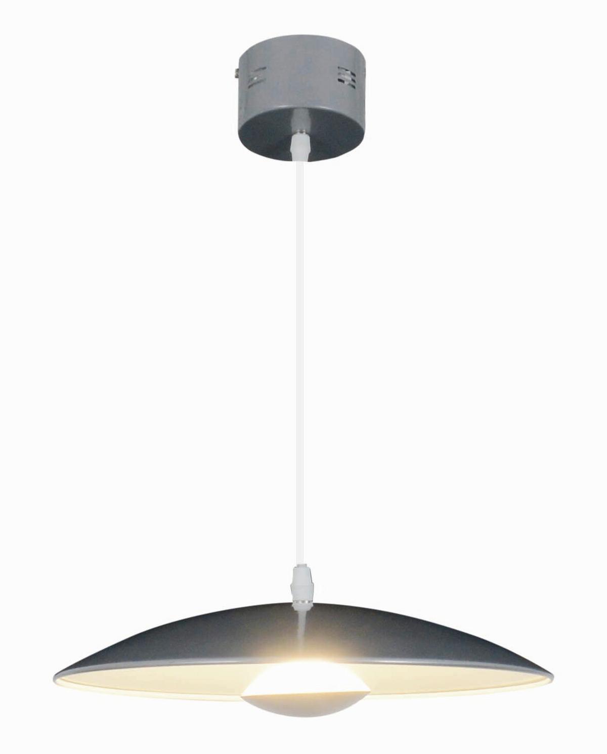 Led-hängeleuchte Oslo H: 125 Cm - Silberfarben, Design, Metall (34/125cm) - Näve