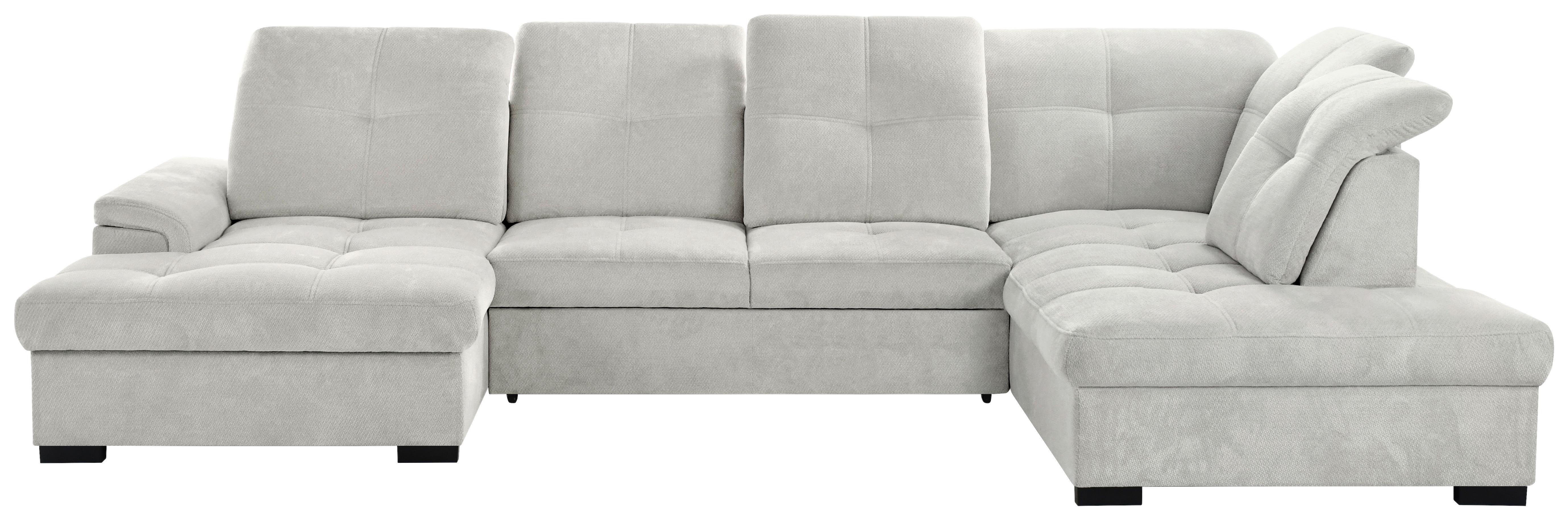 Sarokkanapé Prada - szürkésbarna, Modern, textil (176/358/230cm)