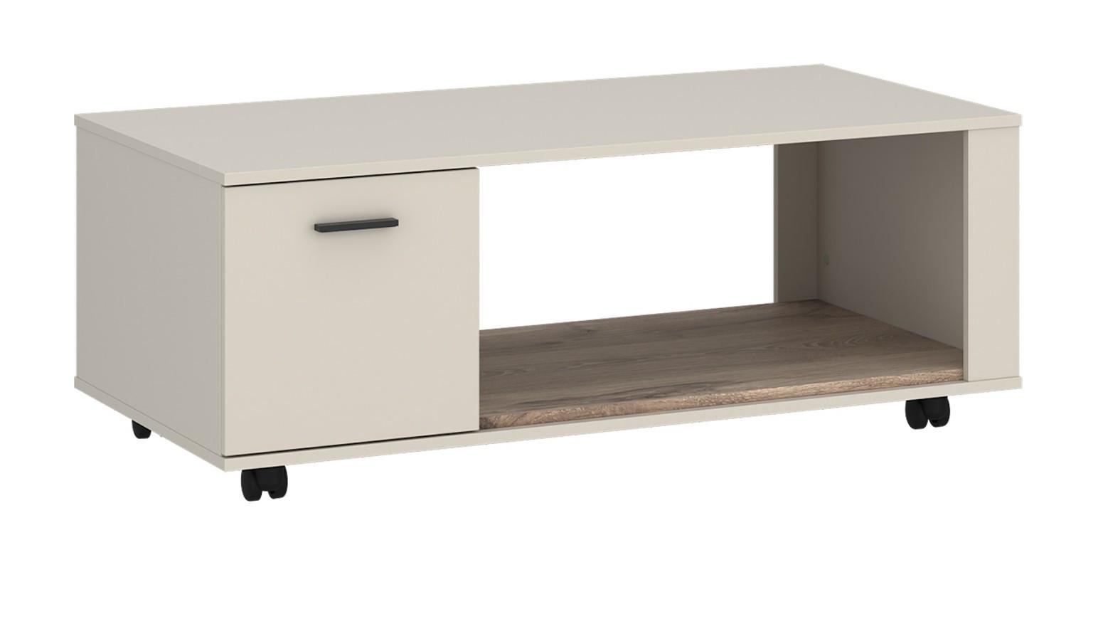 Couchtisch Atico Eichefarben/Beige B: 115cm - Eichefarben/Beige, Design, Holzwerkstoff (115/67/45cm) - Livetastic