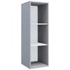 Aktenregal Lona Grau B: 35 Cm - Weiß/Grau, MODERN, Holzwerkstoff (35/110/37cm) - MID.YOU