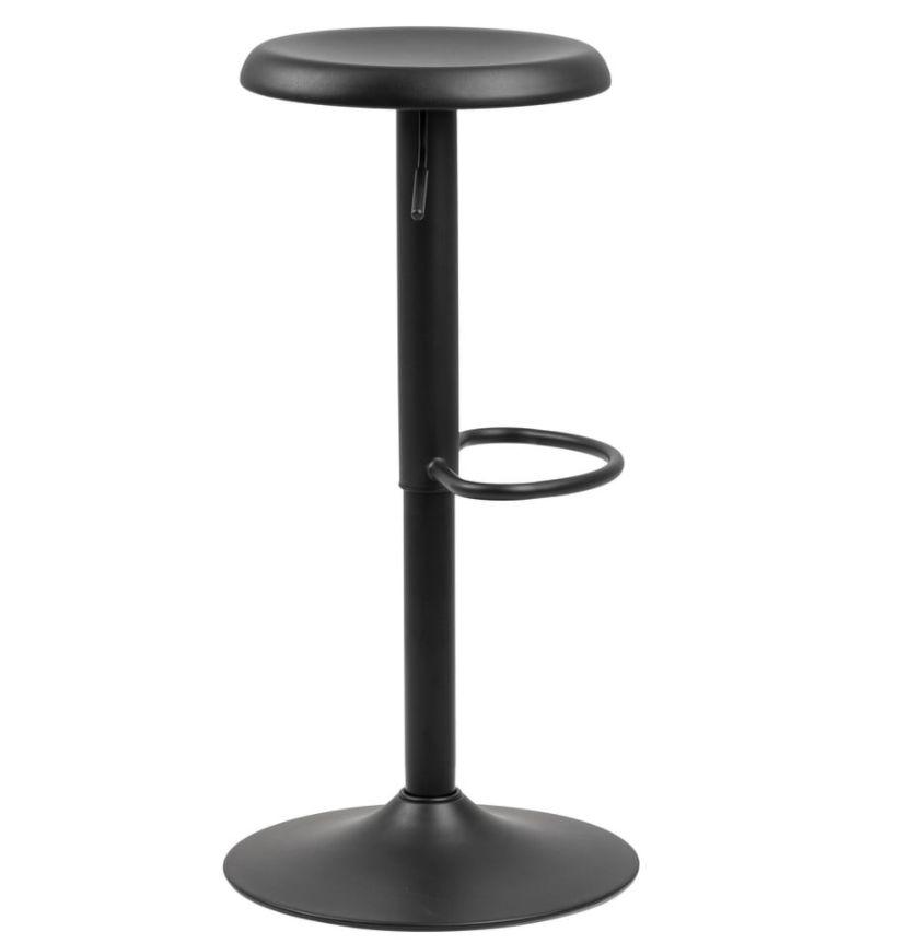 Barová Židle Finch Š: 40 Cm Černá - šedá/černá, Basics, kov/textil (40/82/40cm)