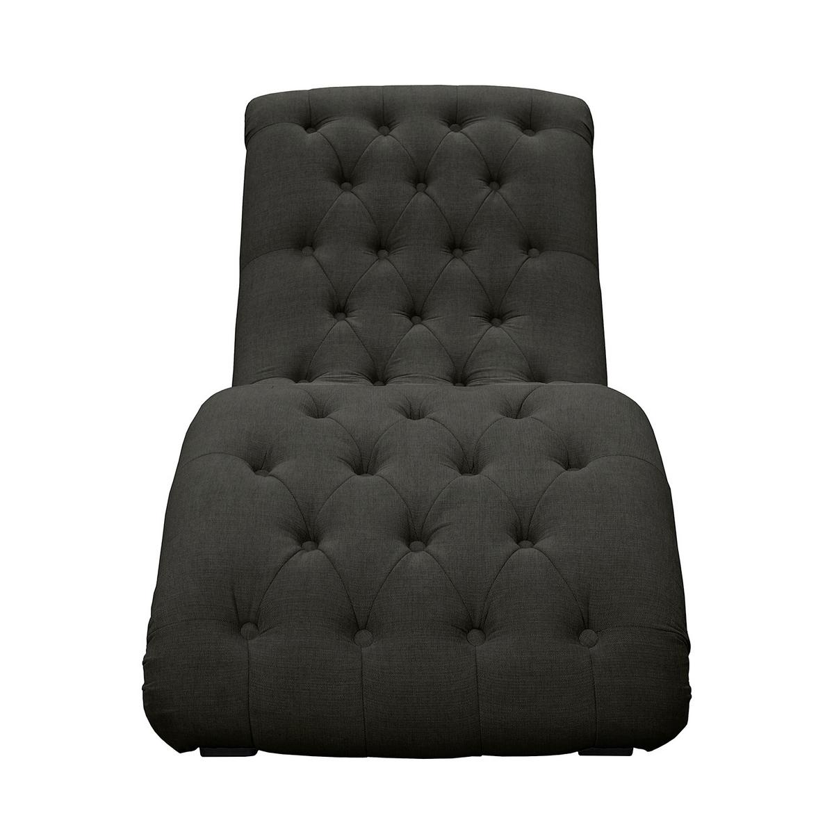 Relaxliege Sofia Anthrazit B: 67 cm - Anthrazit/Schwarz, Design, Textil (67/90/159cm) - P & B