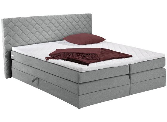 Boxspringbett Allegra 160x200 Hellgrau - Hellgrau/Schwarz, KONVENTIONELL, Holz/Holzwerkstoff (160/200cm) Boxspringbett Allegra 160x200 Hellgrau - Hellgrau/Schwarz, KONVENTIONELL, Holz/Holzwerkstoff (160/200cm)