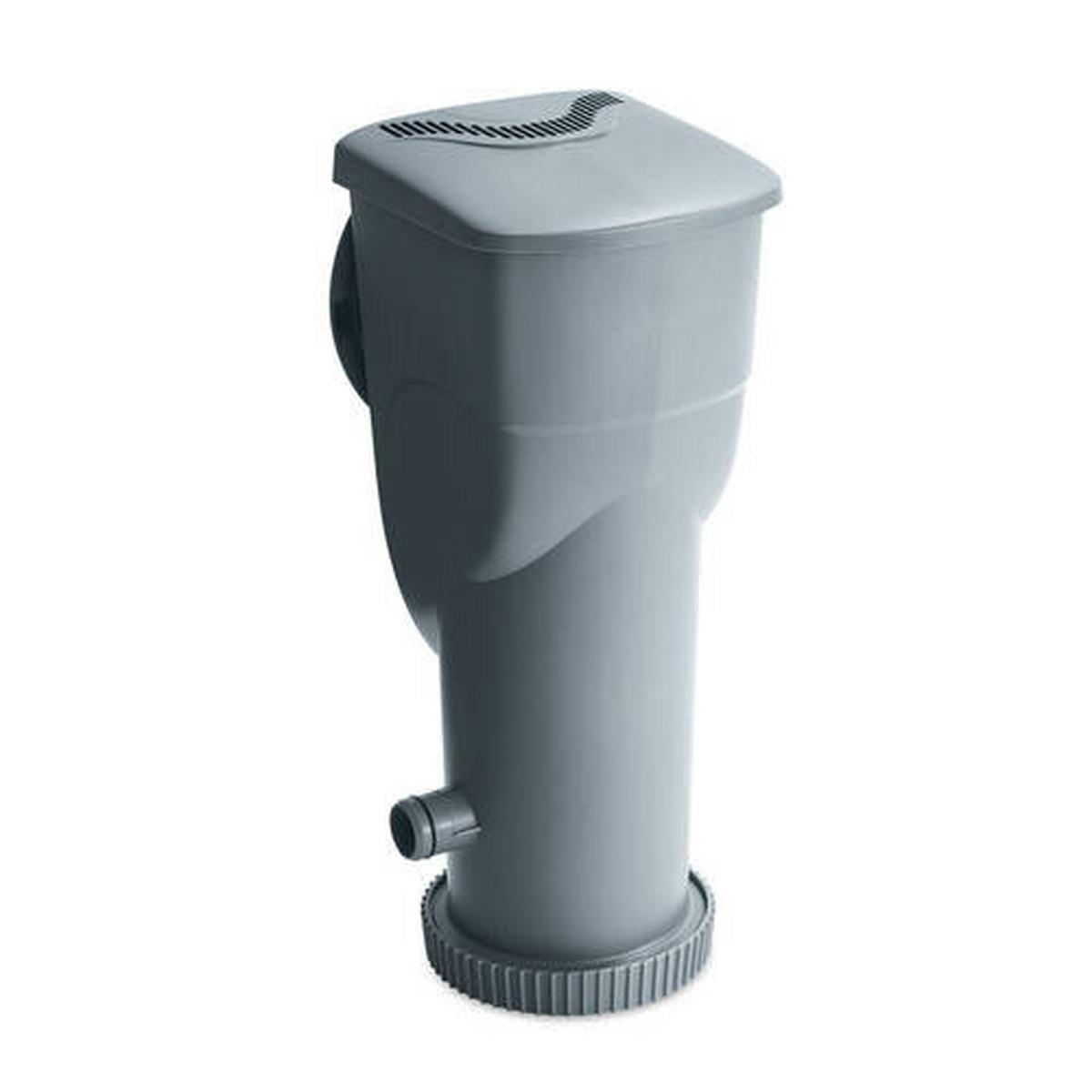 Aufstellpool Rund mit Leiter D: 549 cm - Grau, KONVENTIONELL, Kunststoff (549/132cm)