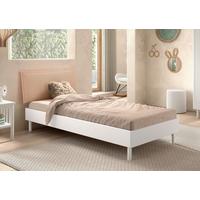 Bett Forrest Weiß 90x200cm - Beige/Weiß, MODERN, Holz/Textil (90/200cm) - Vipack