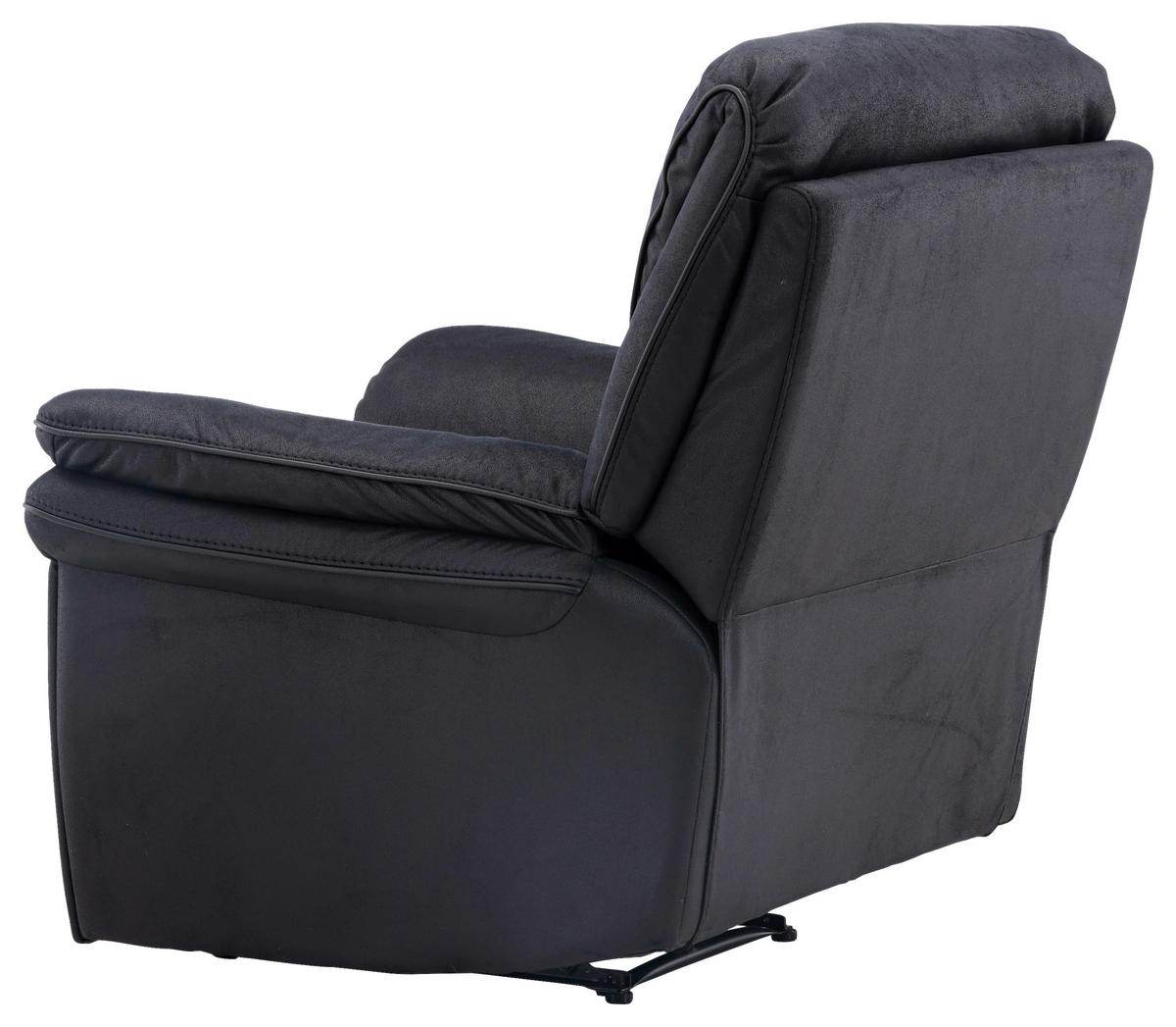 Fernsehsessel Saranda - Schwarz, Design, Kunststoff/Textil (104/103/99cm) - Livetastic