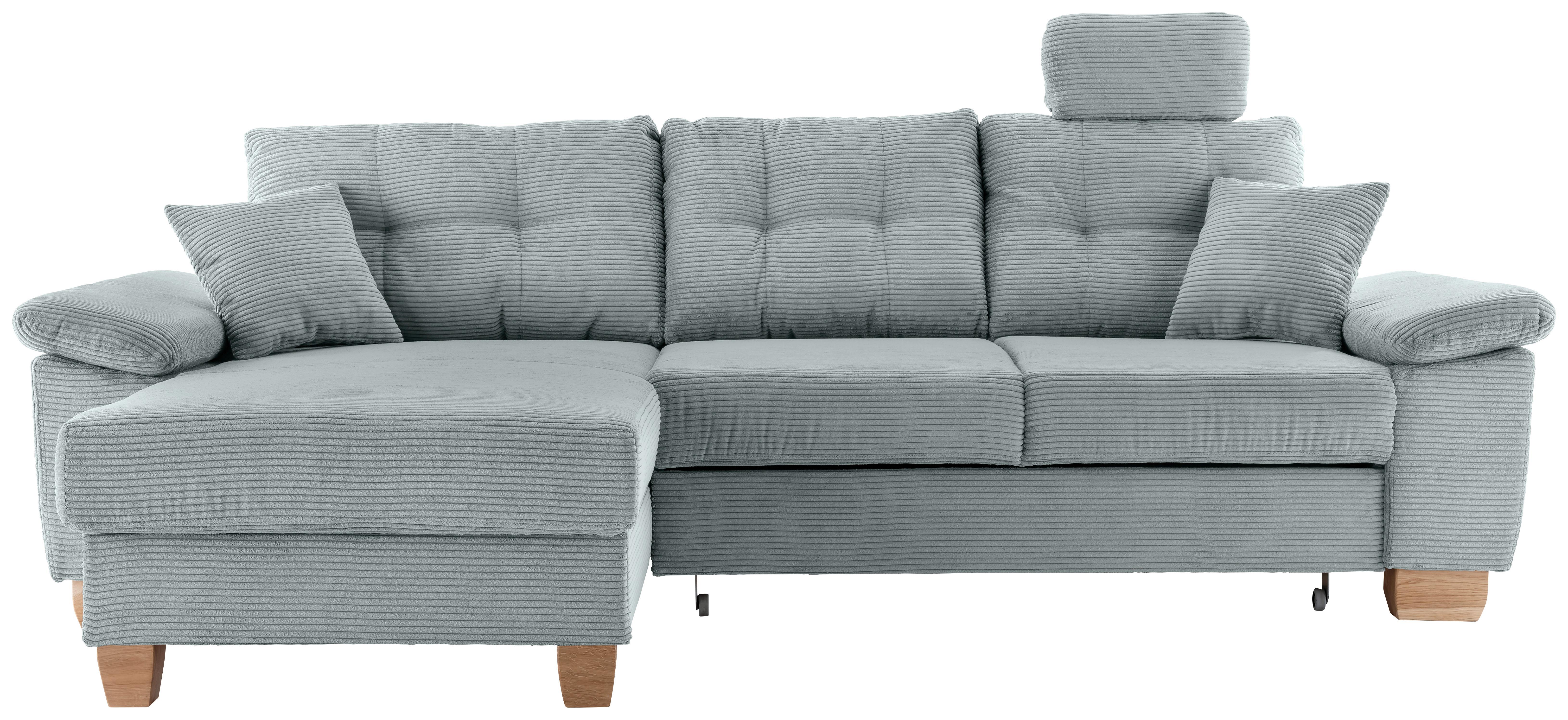 Ecksofa Brizzini Hellblau S: 176x270 Cm - Naturfarben/Hellblau, MODERN, Textil (176/270cm) - Livetastic