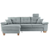 Ecksofa Brizzini Hellblau S: 176x270 Cm - Naturfarben/Hellblau, MODERN, Textil (176/270cm) - Livetastic