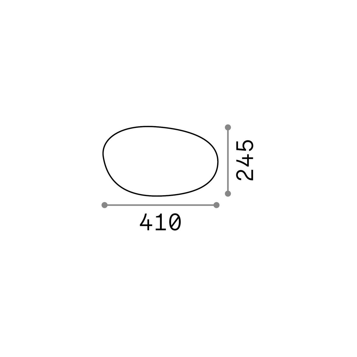 Außenstehleuchte Sasso Weiß B: 24,5 Cm - Weiß, KONVENTIONELL, Kunststoff (41/24,5/32cm) - Ideal Lux