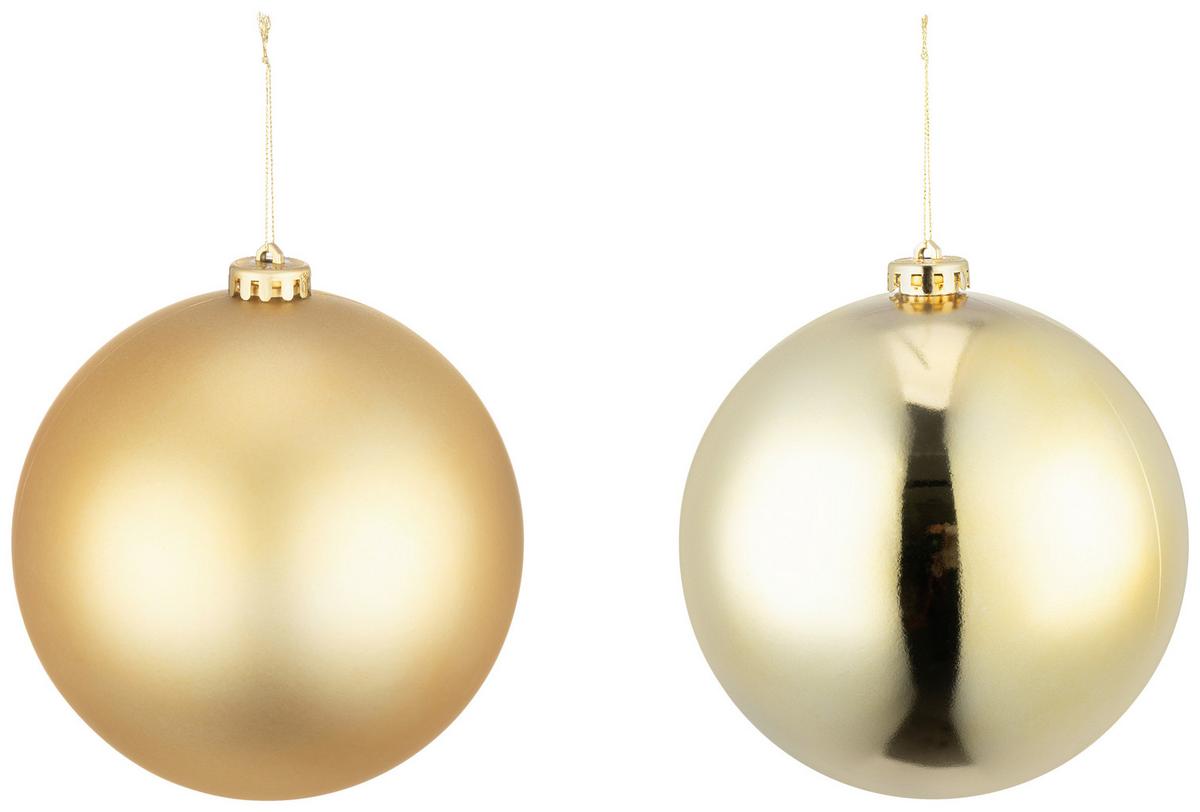 Karácsonyfagömb Kayla - aranyszínű, Konventionell, műanyag (15cm) - Luca Bessoni