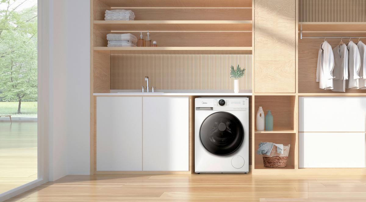 Waschmaschine Mf200W90wb-14a 9 Kg 1300 U/Min Turbo Wash - Weiß, Basics (59,5/85/53,5cm) - Midea