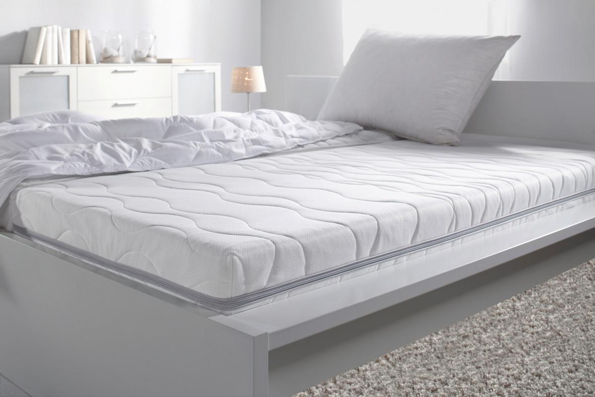 Matrac z pamäťovej peny 140/200 cm, H2 - biela, textil (140/200cm) - Nadana