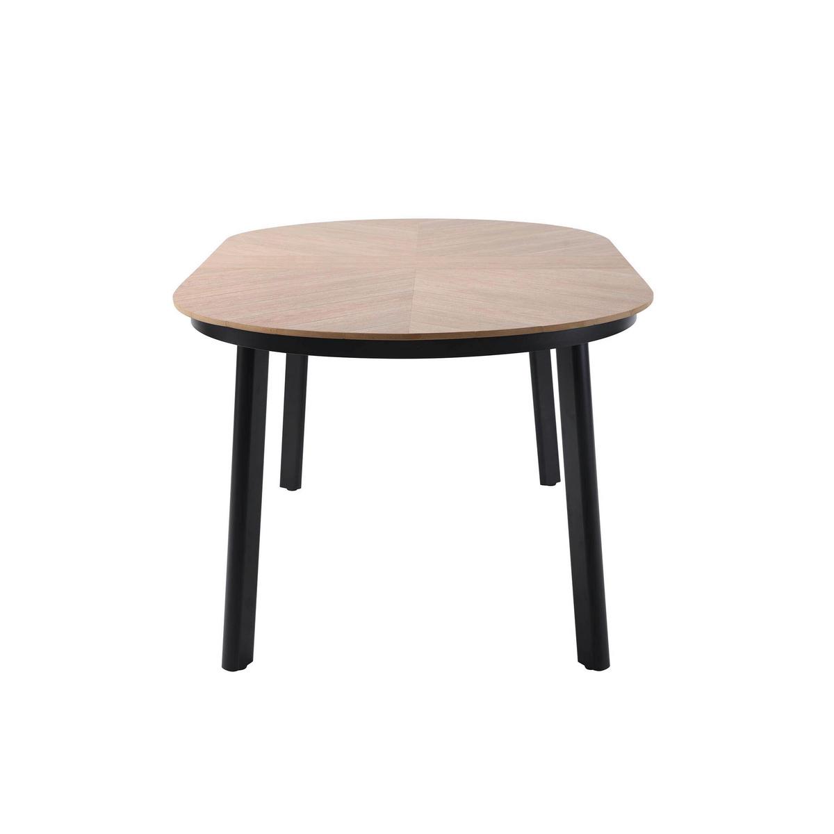 Gartentisch Polly – Gartentisch Polywood - Schwarz, Basics, Holzwerkstoff/Kunststoff (200/100/74cm)