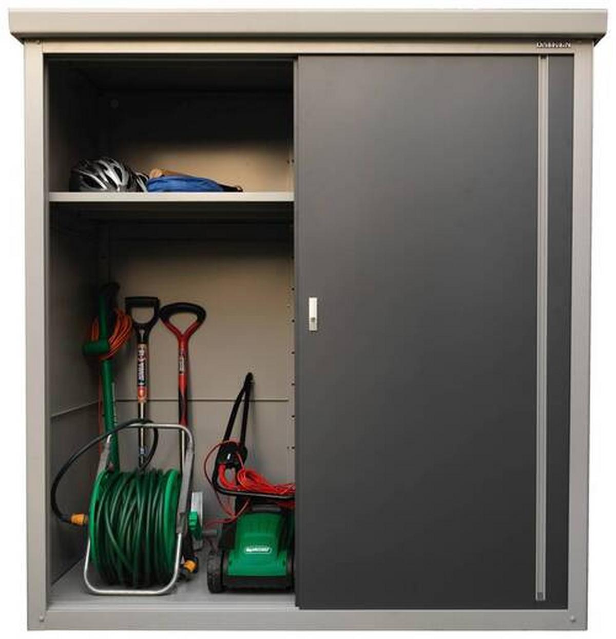 Geräteschrank Stahl Guardian Anthrazit/grau B/h: 90/187cm - Anthrazit/Grau, Basics, Metall (90/187/172cm)