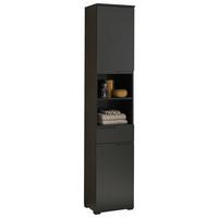 Hochschrank Spice Bxh: 40x191 Cm Schwarz Stehend - Schwarz, MODERN, Holzwerkstoff (40/191/32cm) - MID.YOU