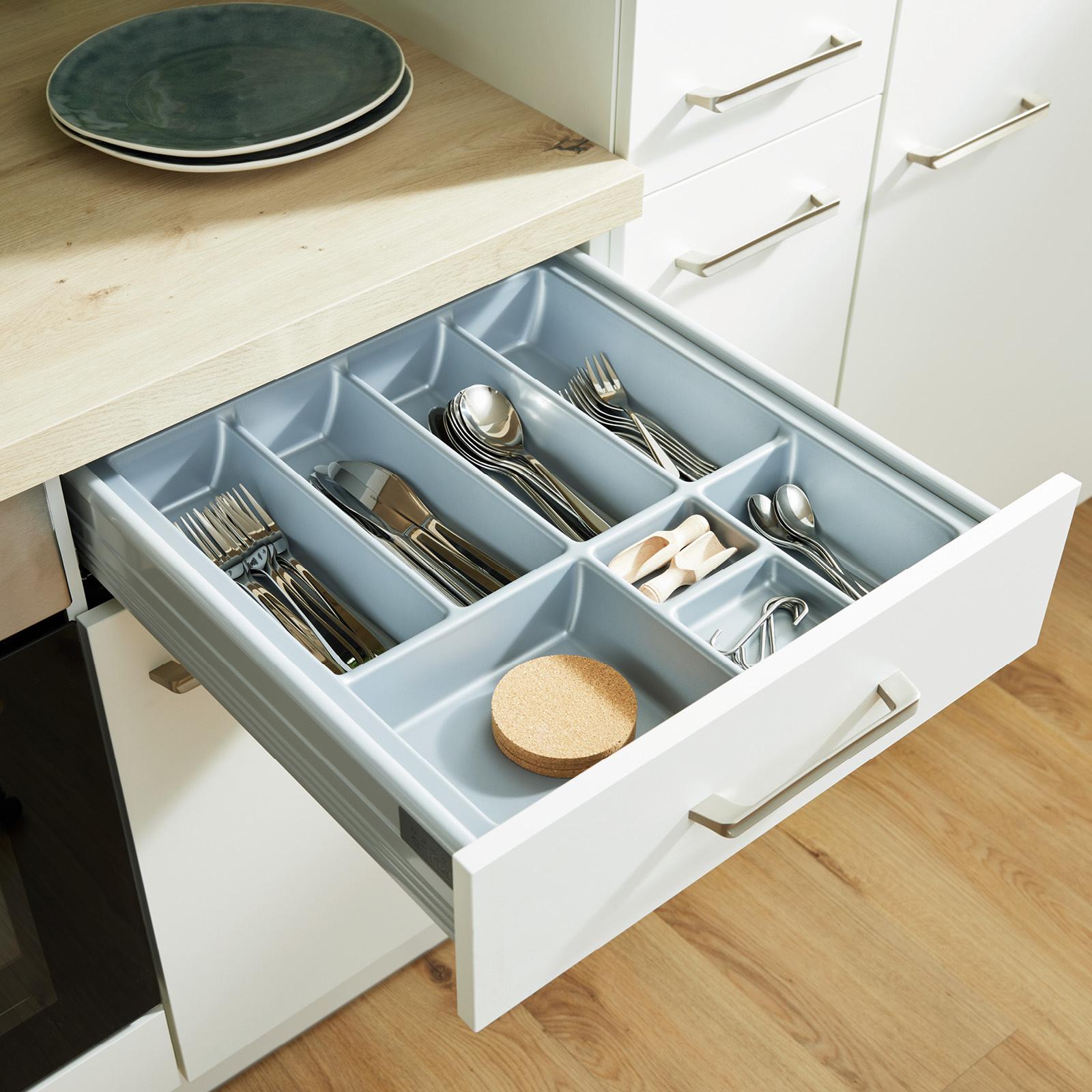 Küchenzeile Ip1200 Mit Geräten B: 310 Cm Weiß/eiche Dekor - Eichefarben/Weiß, Basics, Holzwerkstoff (310cm)