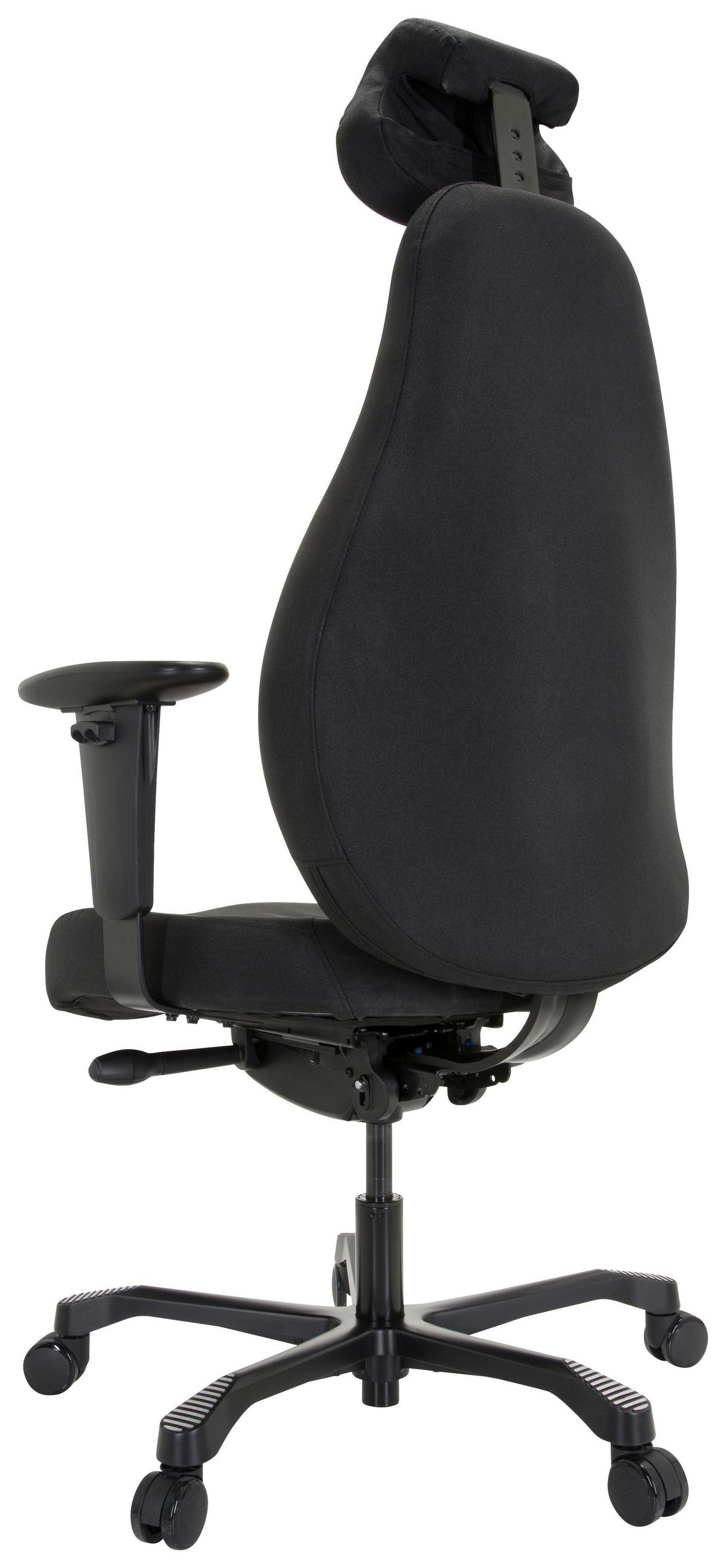 Drehstuhl Resistio XXL Schwarz - Schwarz, MODERN, Kunststoff/Textil (72/121/60cm) - MID.YOU