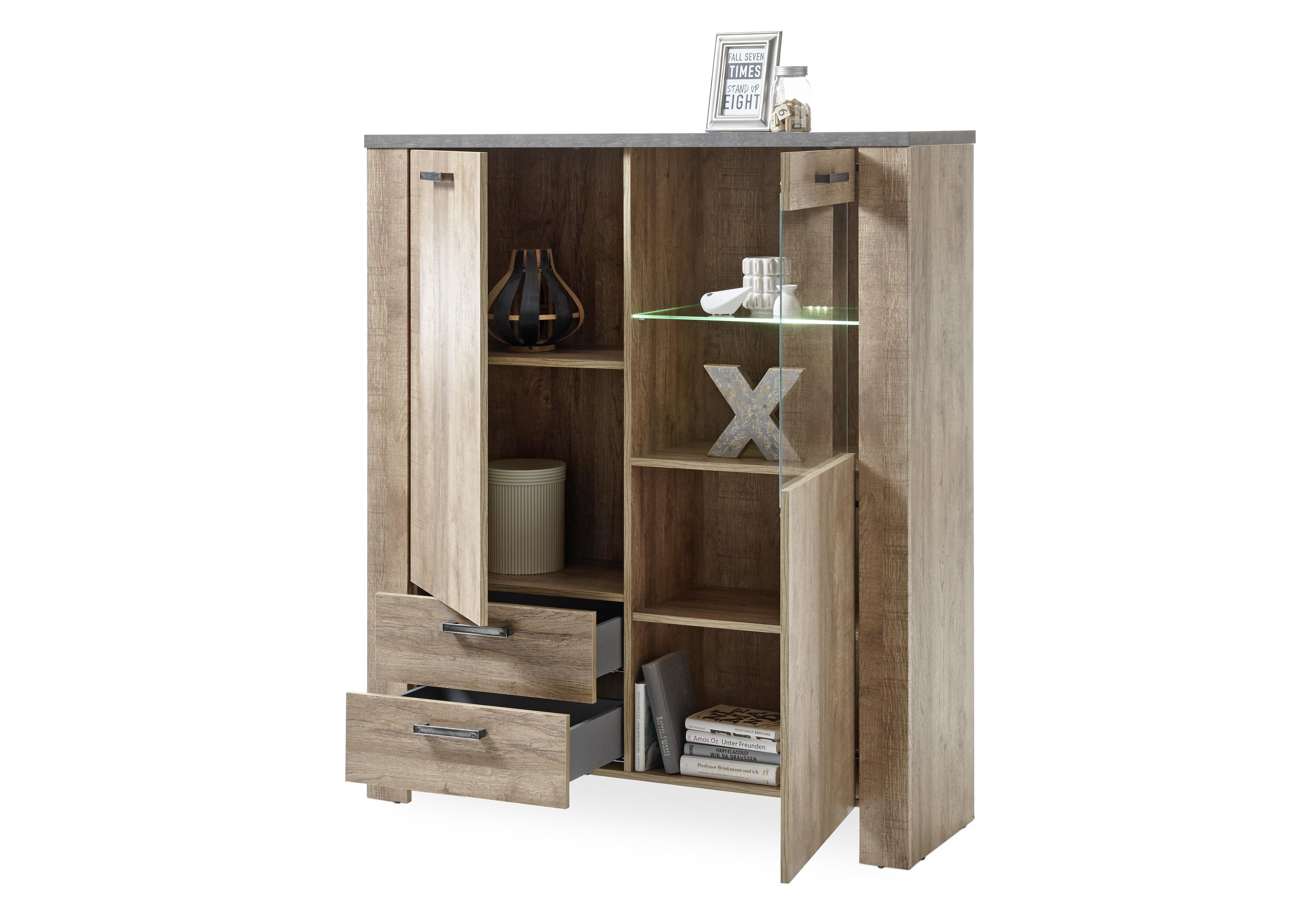 Kommode Edmonton B: 122cm Samdal Eiche