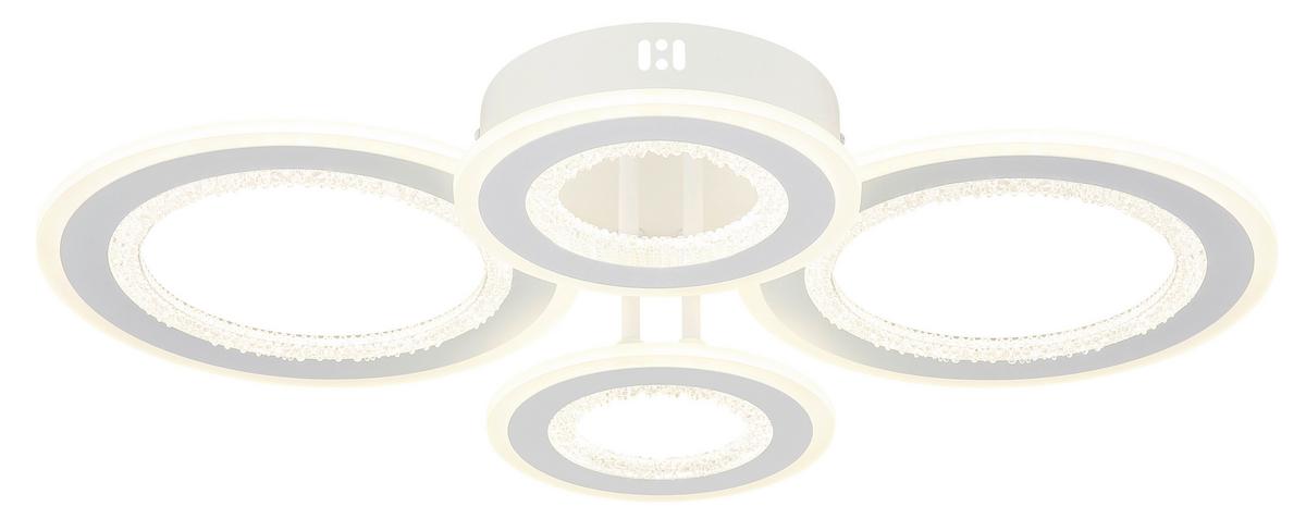 LED-Deckenleuchte 3000/4200/6000k - Klar/Weiß, Design, Kunststoff/Metall (59/42/12cm) - Globo