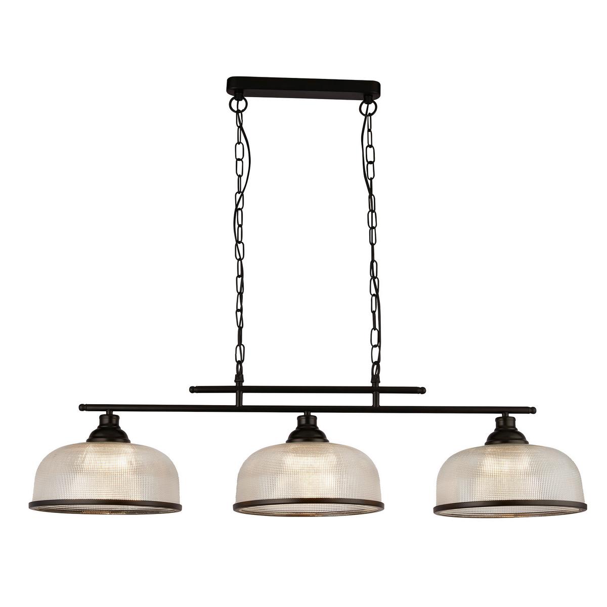 Hängeleuchte 3593-3bk - Schwarz, Basics, Glas/Metall (27/27/99cm)