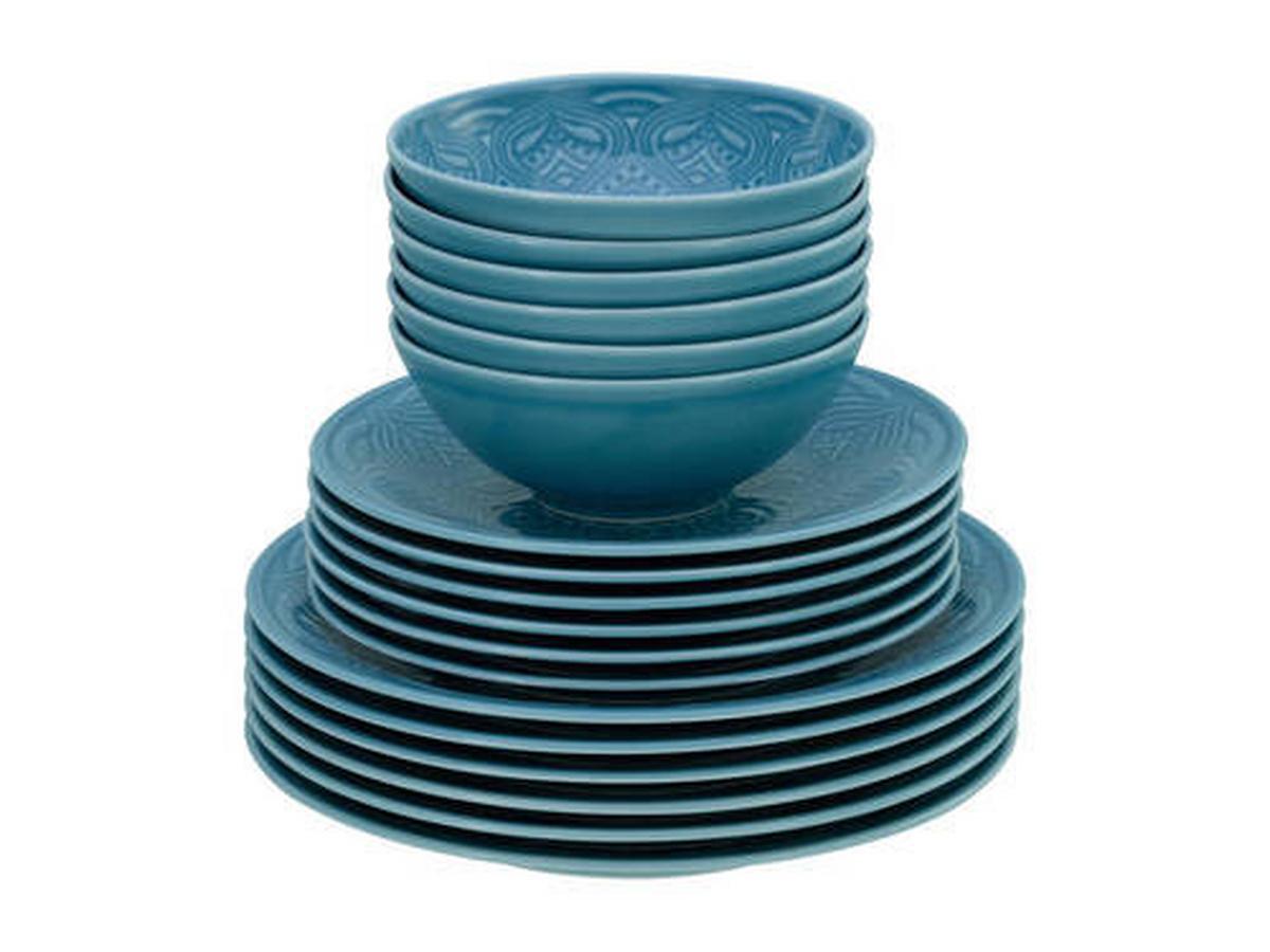 Tafelservice 21624 Orient Mandala - Hellblau, Trend, Keramik - Creatable