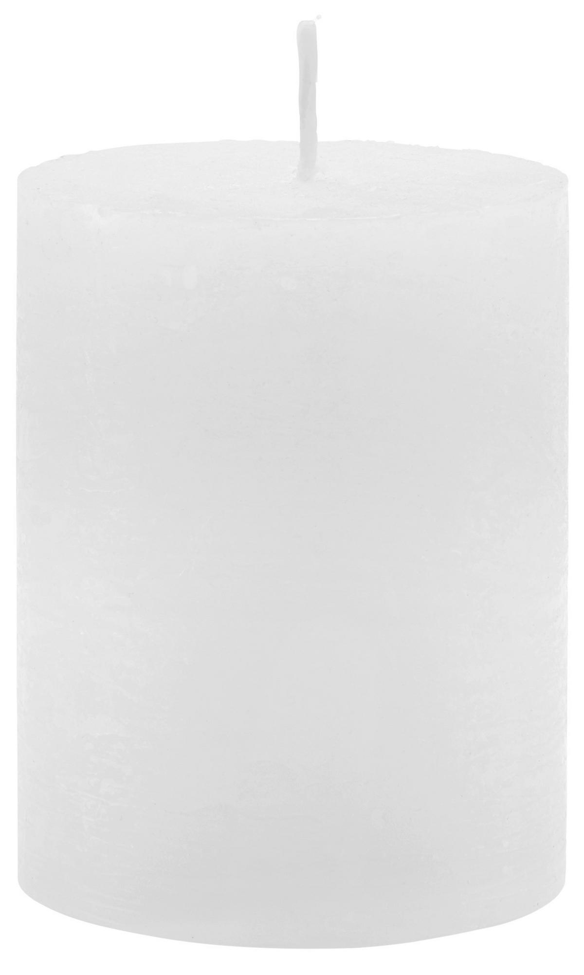 VALCOVÁ SVIEČKA LIA - biela, Modern (6,8/9cm) - Premium Living